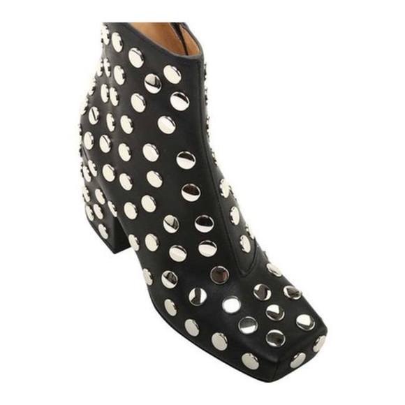 Jil Sander Shoes - NIB JIL SANDER NAVY  KAMO DOT STUDDED BOOTIE SIZE6